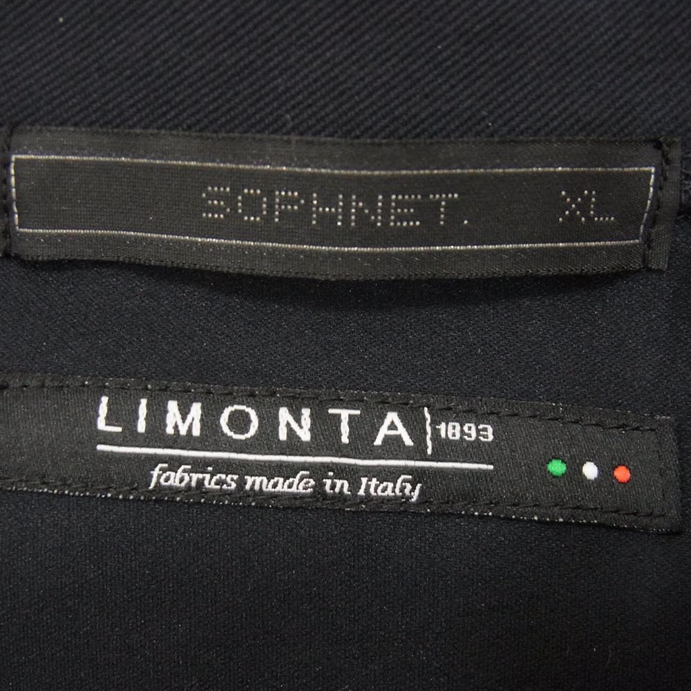 SOPH ソフ SOPH-220009 LIMONTA NYLON FRONT PANELED CARDIGAN リモンタナイロン カーディガン ネイビー系 XL【中古】