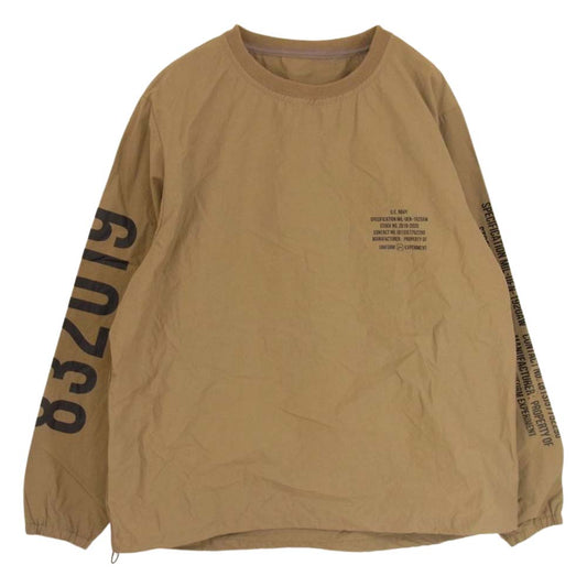 uniform experiment ユニフォームエクスペリメント UE-192001 PULLOVER SMOCK プルオーバー スモック ナイロン ジャケット カーキ系 3【中古】