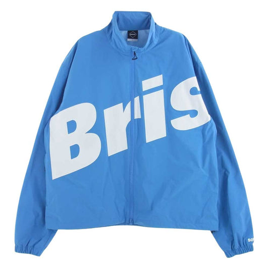 F.C.R.B. エフシーアールビー 20SS FCRB-220051 BIG LOGO APPLIQUE STAND COLLAR JACKET ビッグ ロゴ アップリケ スタンドカラー ジャケット ライトブルー系 L【中古】
