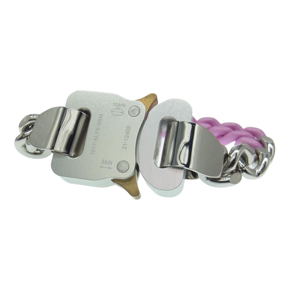 アリクス AAUJW0079OT01 ローラー コースターバックル チェーン ブレスレット シルバー系 ピンク系【中古】