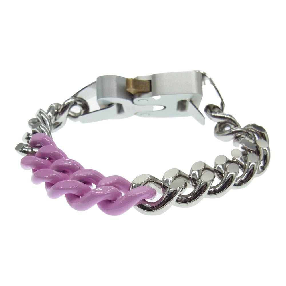 アリクス AAUJW0079OT01 ローラー コースターバックル チェーン ブレスレット シルバー系 ピンク系【中古】