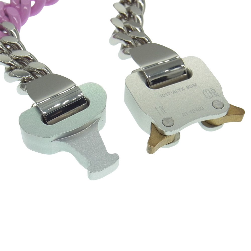 アリクス AAUJW0079OT01 ローラー コースターバックル チェーン ブレスレット シルバー系 ピンク系【中古】