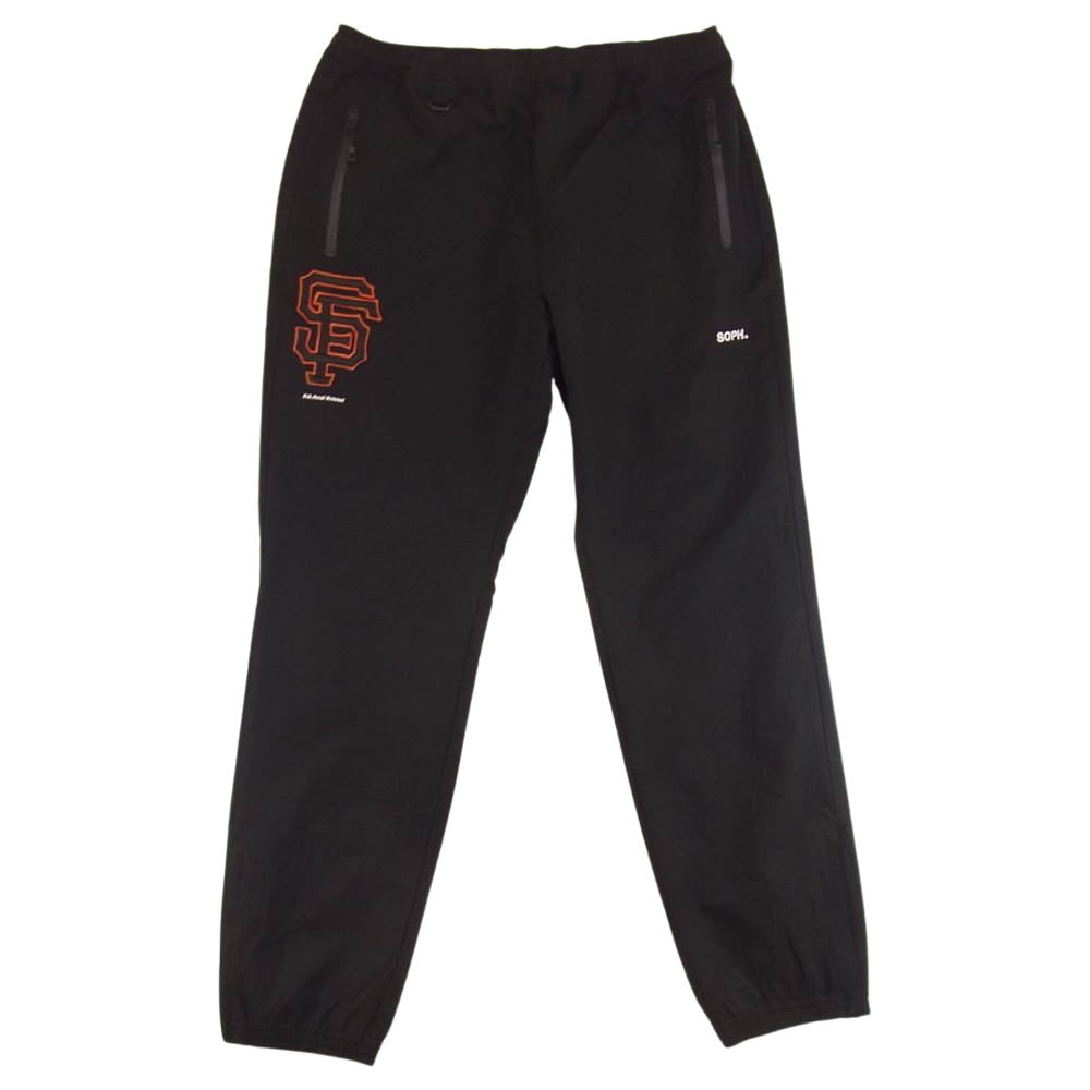 F.C.R.B. エフシーアールビー 21AW FCRB-212001 MLB TOUR WARM UP PANTS ウォームアップ ナイロン パンツ ブラック系 L【美品】【中古】