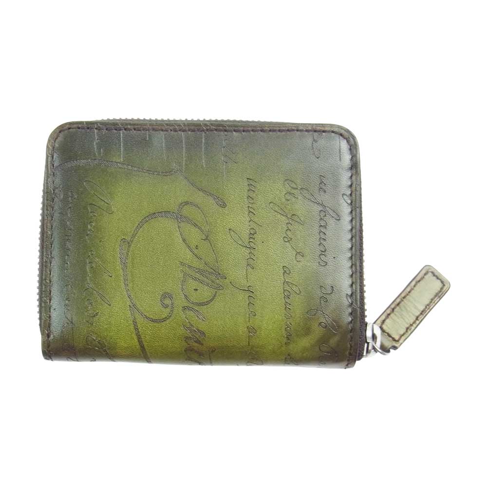 Berluti ベルルッティ ワパ カリグラフィー レザー コインケース モス