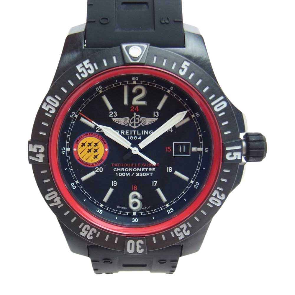 BREITLING ブライトリング X74320B5 BG23 コルト スカイレーサー パトルーユスイス クォーツ ウォッチ 時計 ブラック系【中古】