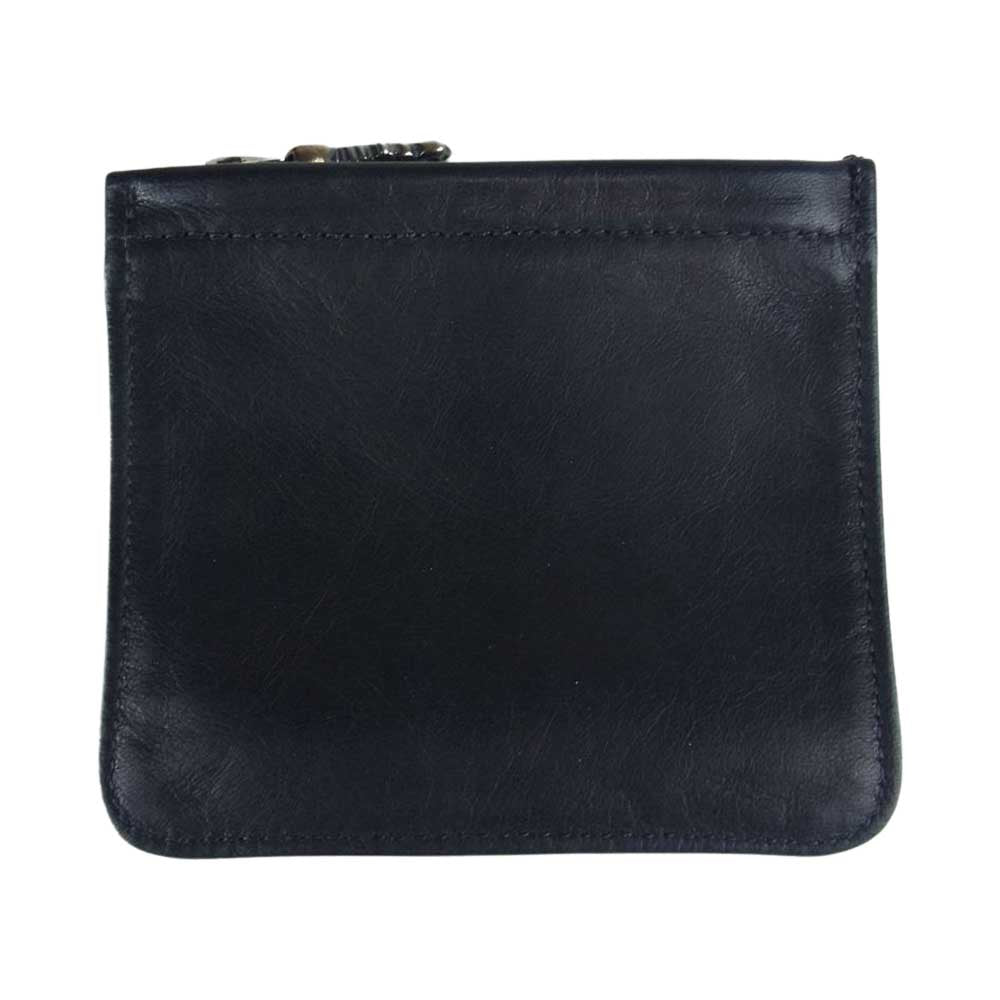 BILL WALL LEATHER ビルウォールレザー BEAMS ビームス 別注 レザー ジッパー コインケース ブラック系【中古】