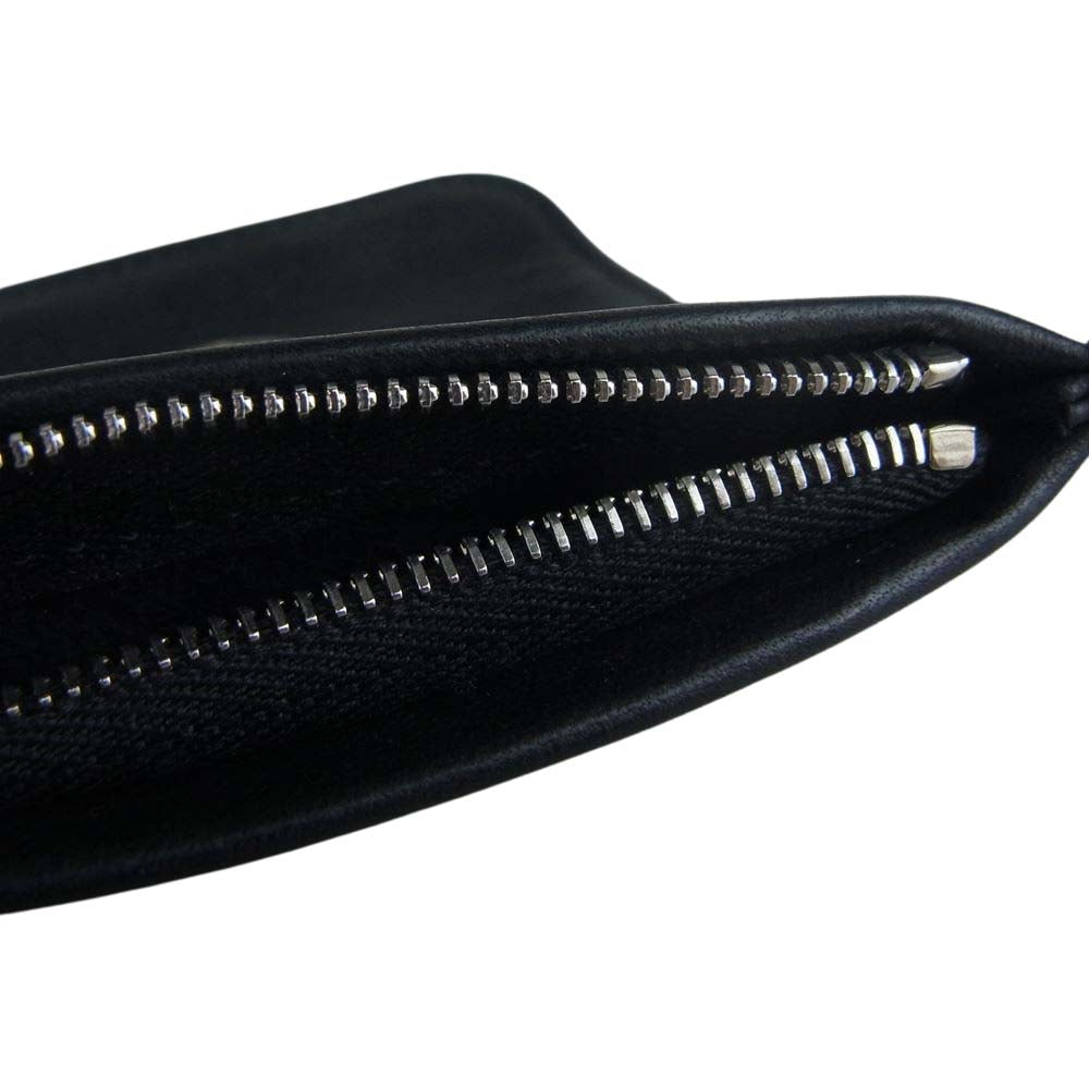BILL WALL LEATHER ビルウォールレザー BEAMS ビームス 別注 レザー ジッパー コインケース ブラック系【中古】