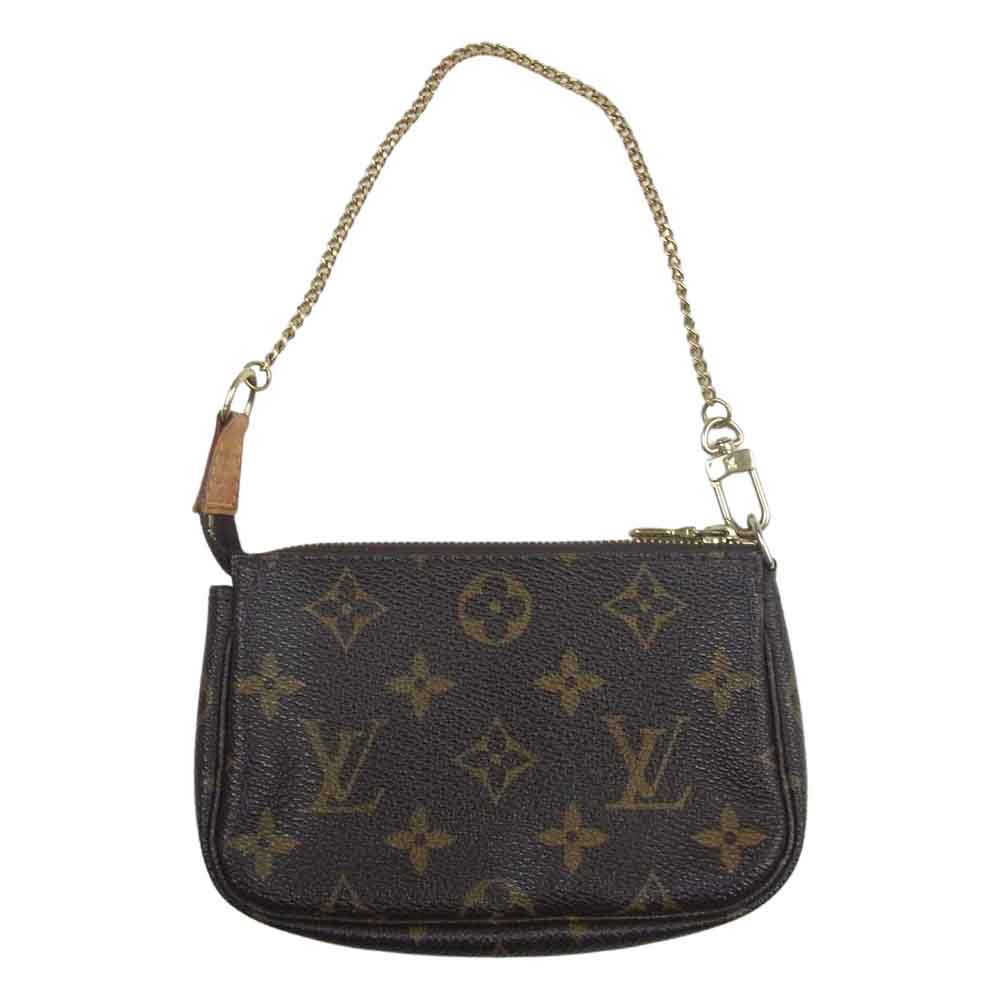 LOUIS VUITTON ルイ・ヴィトン M58009 モノグラム ミニ ポシェット アクセソワール ブラウン系【中古】