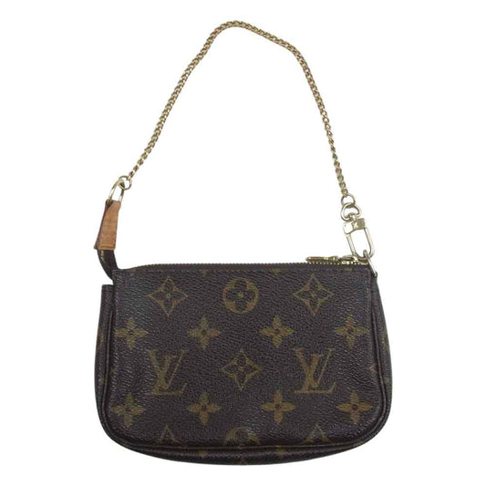 LOUIS VUITTON ルイ・ヴィトン M58009 モノグラム ミニ ポシェット アクセソワール ブラウン系【中古】