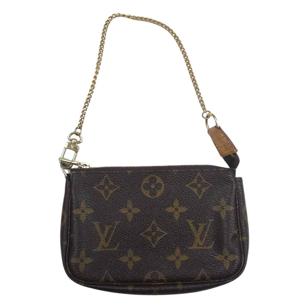 LOUIS VUITTON ルイ・ヴィトン M58009 モノグラム ミニ ポシェット アクセソワール ブラウン系【中古】