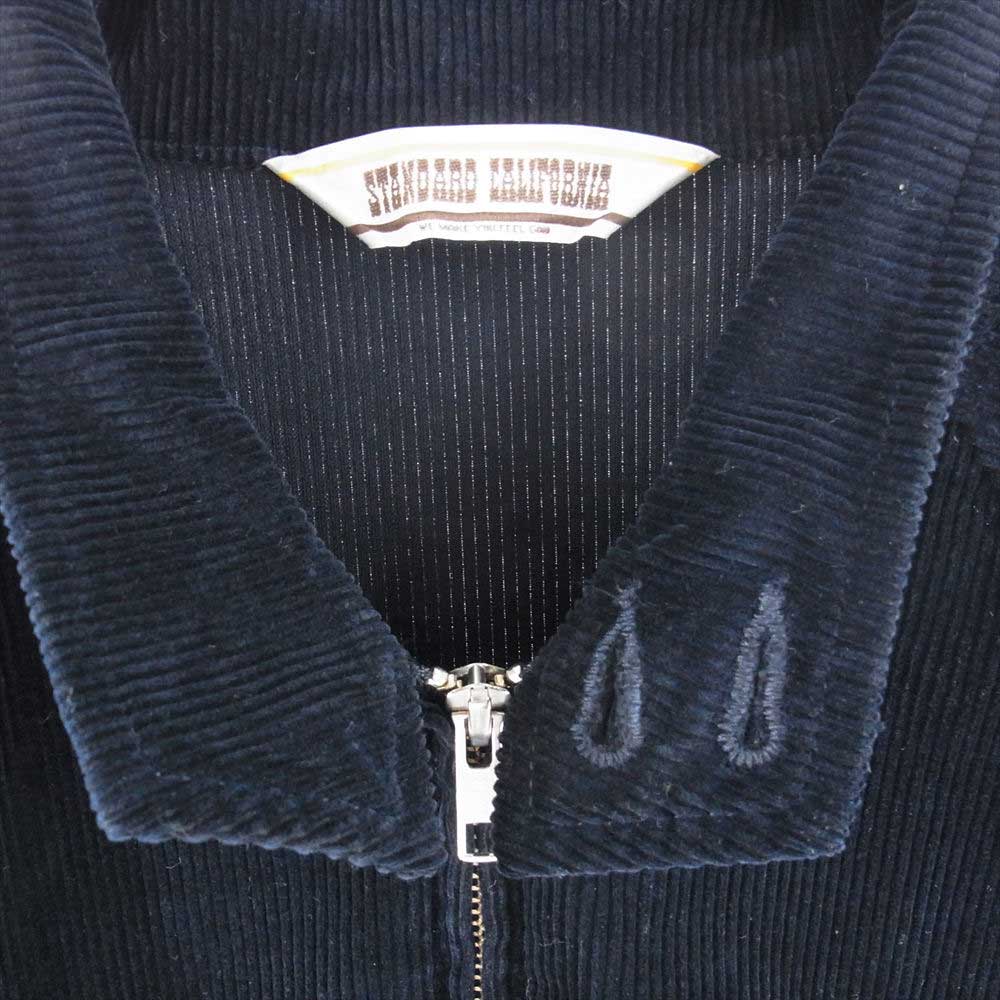 STANDARD CALIFORNIA スタンダードカリフォルニア SD Corduroy Harrington Jacket コーデュロイ ハリントン ジャケット ダークネイビー系 M【中古】