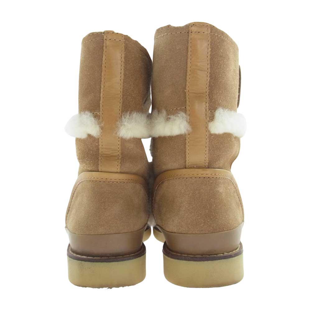Tory Burch トリーバーチ 33138334 NADINE BOOTIE スエード ファー ショート ブーツ  ベージュ系 7M【中古】