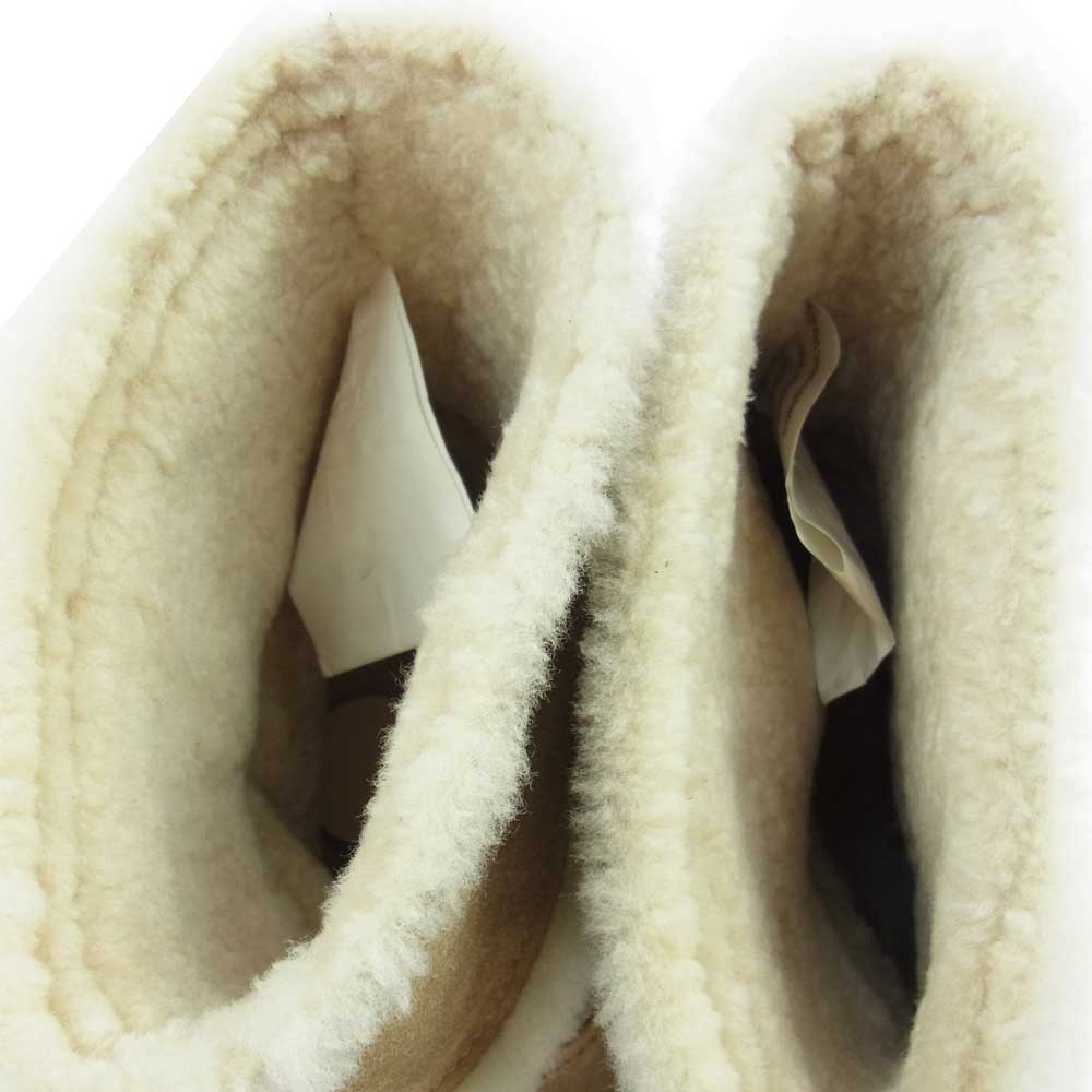 Tory Burch トリーバーチ 33138334 NADINE BOOTIE スエード ファー ショート ブーツ  ベージュ系 7M【中古】