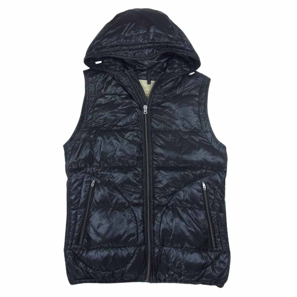 Herno ヘルノ bolla ダウン フーディ ベスト ネイビー系 42【中古】