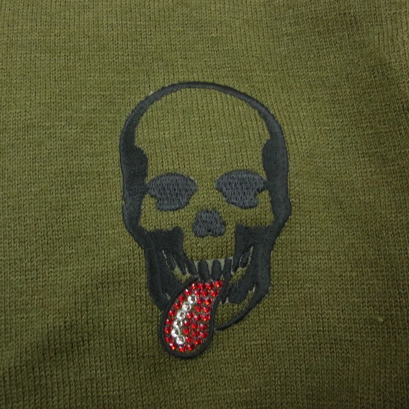 Lucien Pellat-Finet ルシアンペラフィネ カシミア スカル刺繍 スカル 