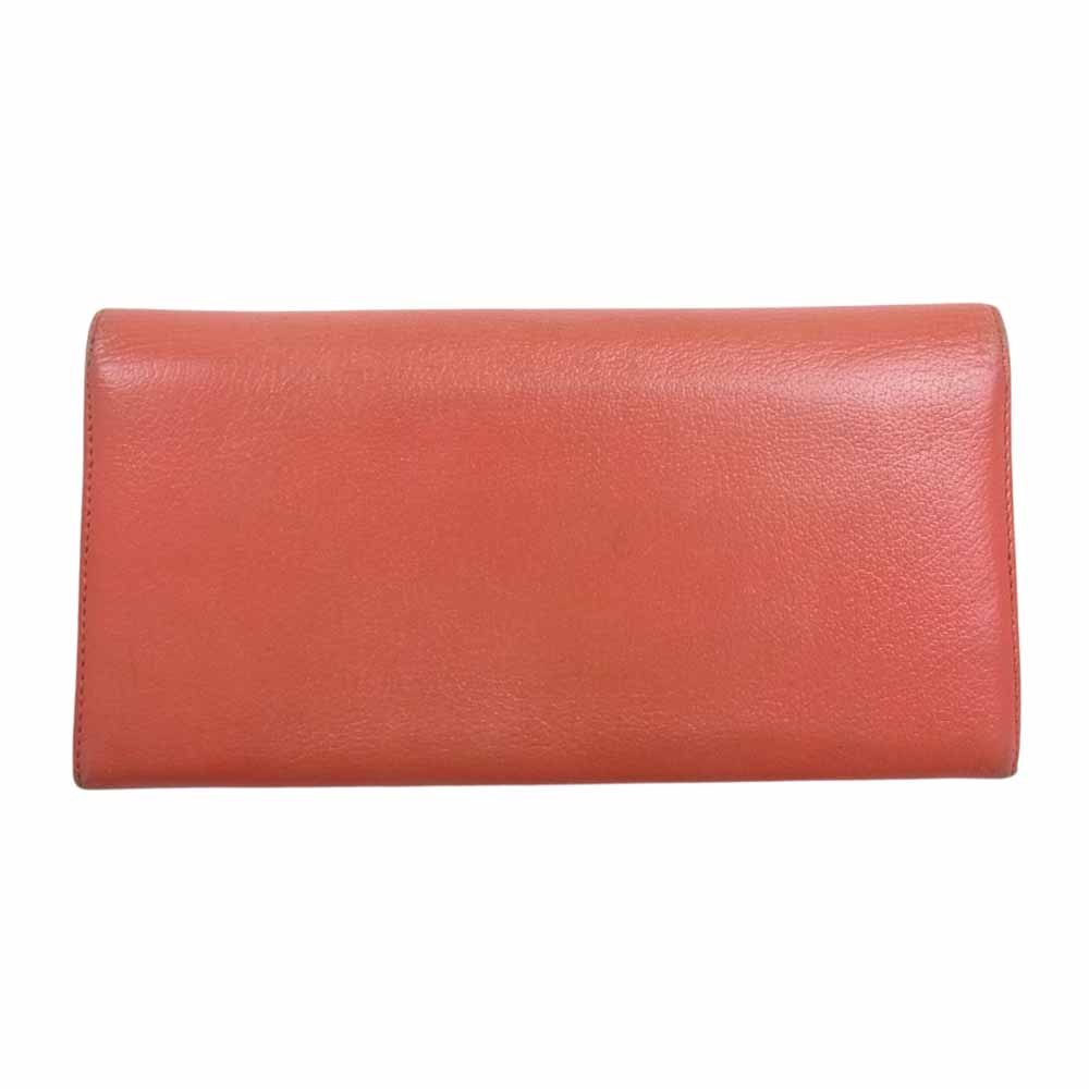 CHANEL シャネル バタフライ カメリア ZIP 2つ折り 長財布 ピンク系【中古】