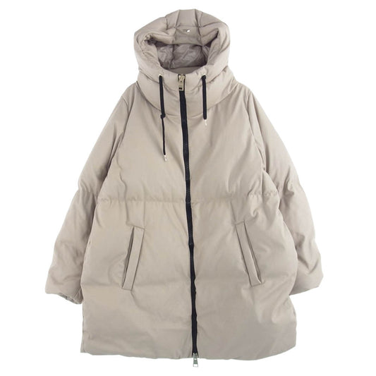 Herno ヘルノ 22AW pi001532d-12457-1985 E-SKIN ボンバー シャンティイ ウェットコーティング加工 ダウン ジャケット ベージュ系 44【中古】