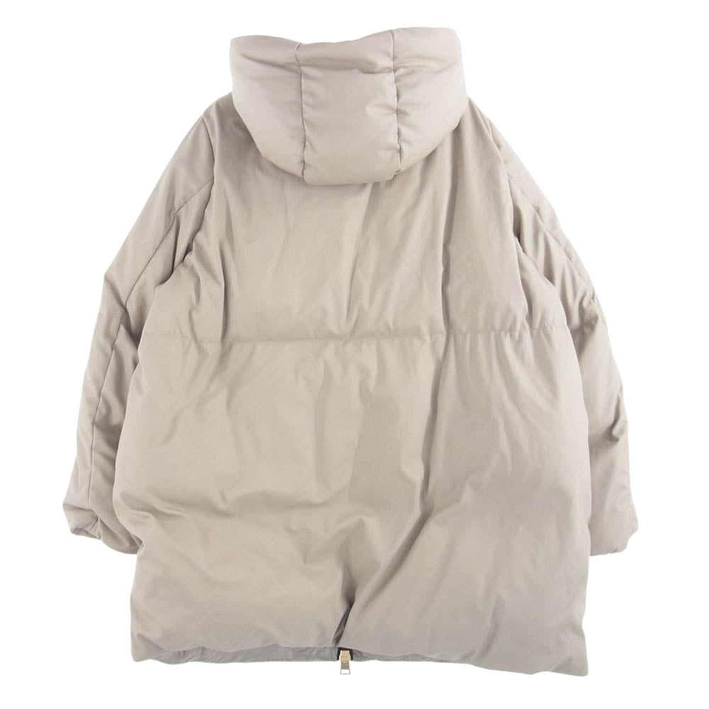 Herno ヘルノ 22AW pi001532d-12457-1985 E-SKIN ボンバー シャンティイ ウェットコーティング加工 ダウン ジャケット ベージュ系 44【中古】