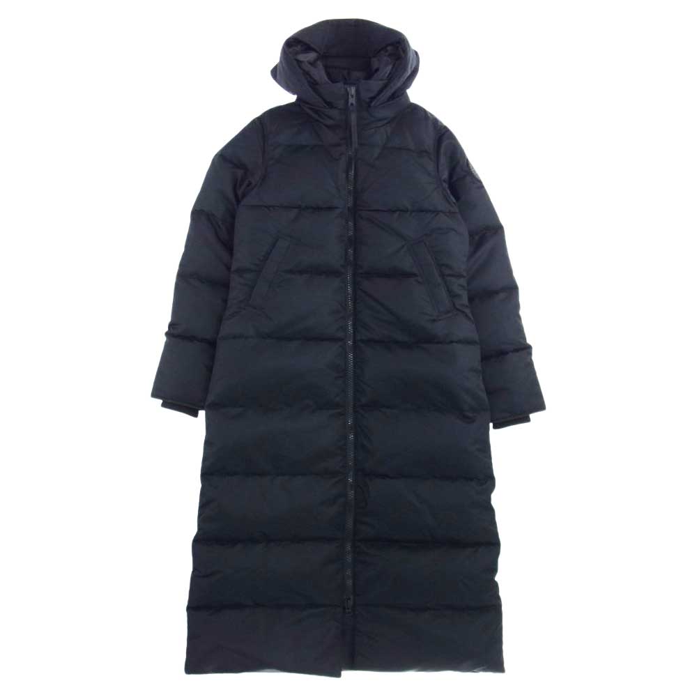 CANADA GOOSE カナダグース 3035WB1 国内正規品 カナダグースジャパン Mystique Parka Performance Satin Black Label ミスティーク パーカ リサイクルパフォーマンス サテン コート ブラック系 M【中古】