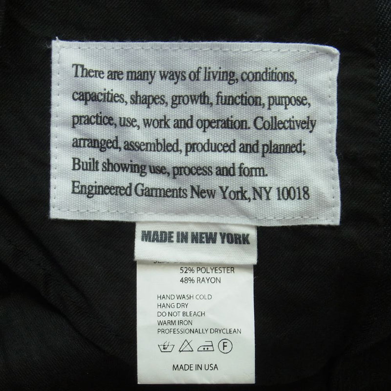 Engineered Garments エンジニアードガーメンツ USA製 ウール ベッドフォード ジャケット ダークグレー系 XS【中古】