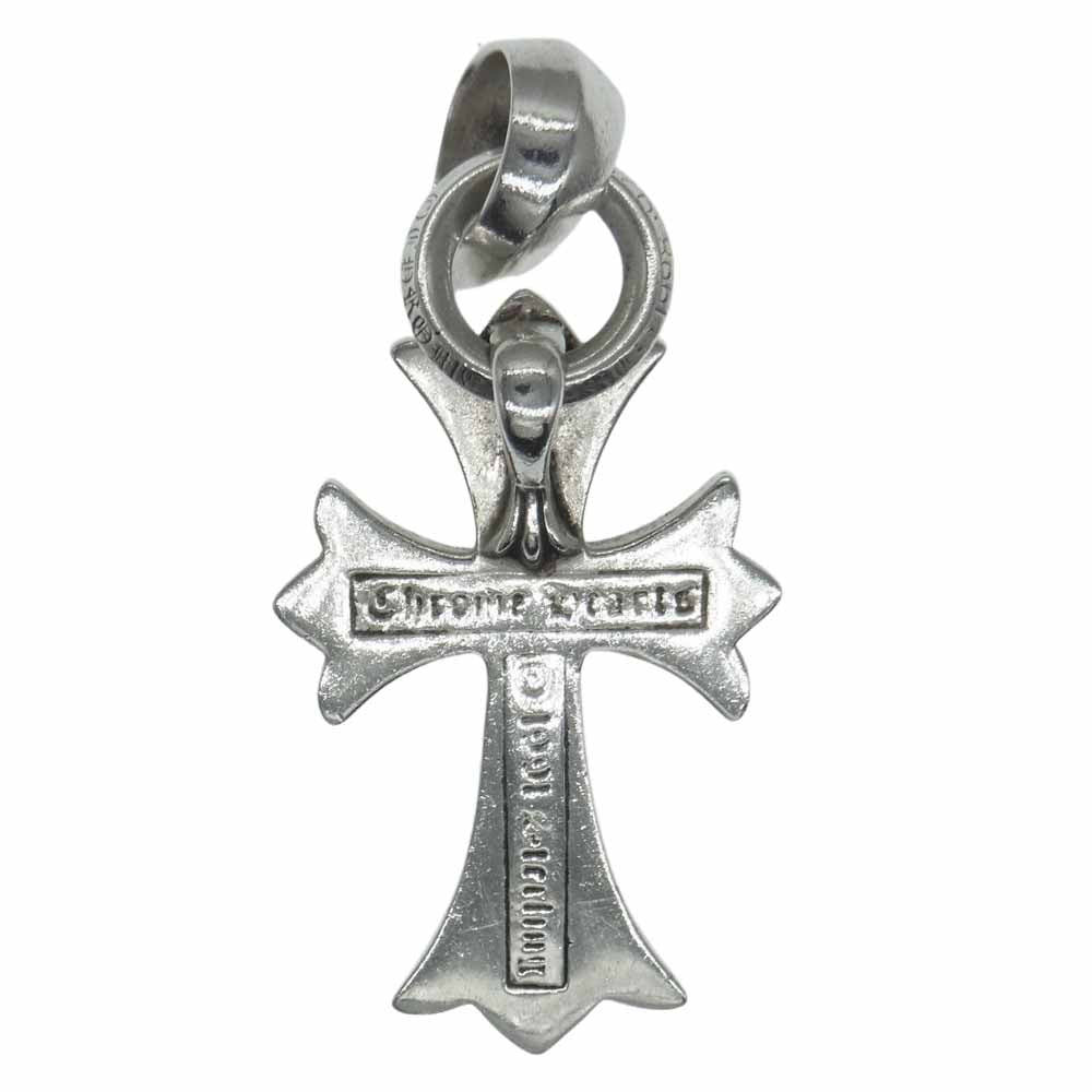 CHROME HEARTS クロムハーツ（原本有） CH CRS SML W BALE スモールCHクロス ベイル アフターダイヤ ペンダントトップ シルバー系【中古】