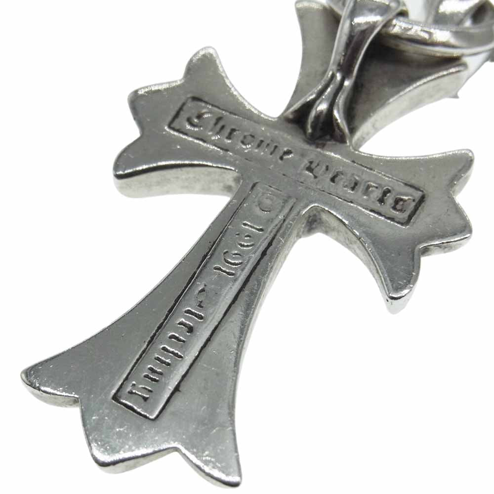 CHROME HEARTS クロムハーツ（原本有） CH CRS SML W BALE スモールCHクロス ベイル アフターダイヤ ペンダントトップ シルバー系【中古】