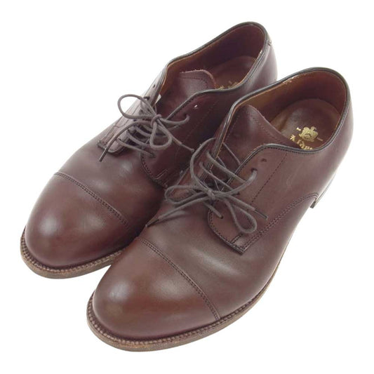 ALDEN オールデン N6511 HUNTER BROWN CAP TOE OX ストレートチップ キャップトゥ 外羽根 レザー ビジネス シューズ  ブラウン系 7.5【中古】