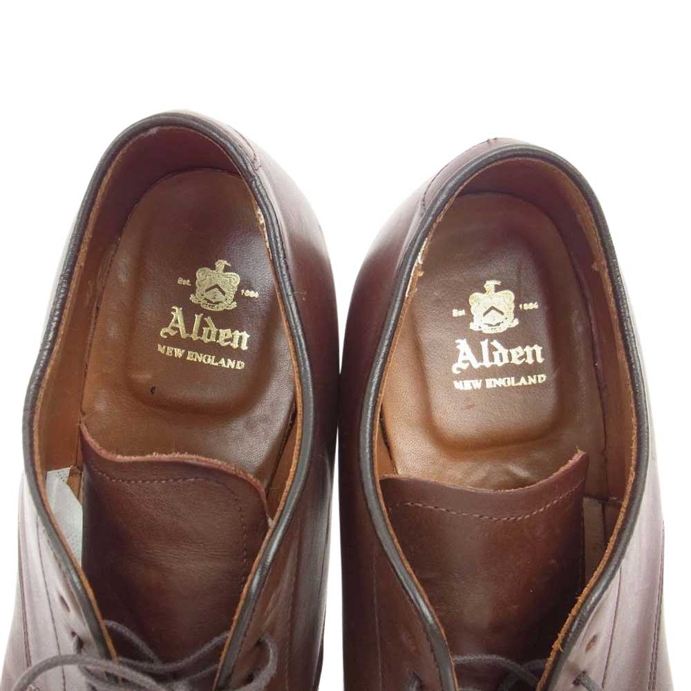 ALDEN オールデン N6511 HUNTER BROWN CAP TOE OX ストレートチップ キャップトゥ 外羽根 レザー ビジネス シューズ  ブラウン系 7.5【中古】
