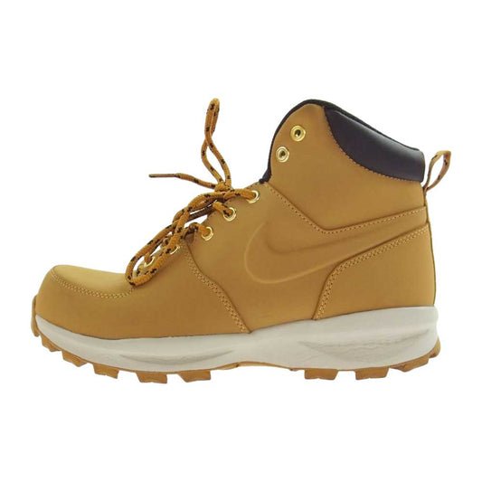 NIKE ナイキ 454350-700  MANOA LEATHER マノアレザー ハイカット スニーカー ライトブラウン系 27.5cm【中古】