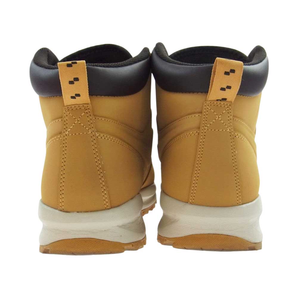 NIKE ナイキ 454350-700  MANOA LEATHER マノアレザー ハイカット スニーカー ライトブラウン系 27.5cm【中古】