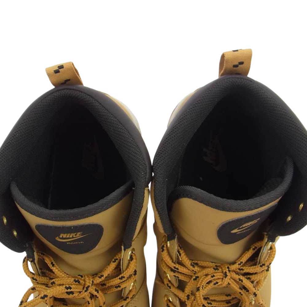 NIKE ナイキ 454350-700  MANOA LEATHER マノアレザー ハイカット スニーカー ライトブラウン系 27.5cm【中古】