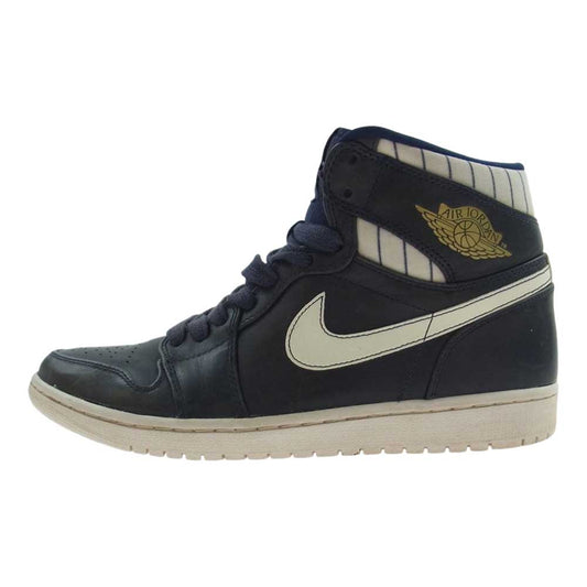 NIKE AIR JORDAN ナイキ ジョーダン 715854-402  AIR JORDAN1 RETRO DEREK JETER デレク ジーター ハイカット ニューヨーク ヤンキース スニーカー ダークネイビー系 29.0cm【中古】