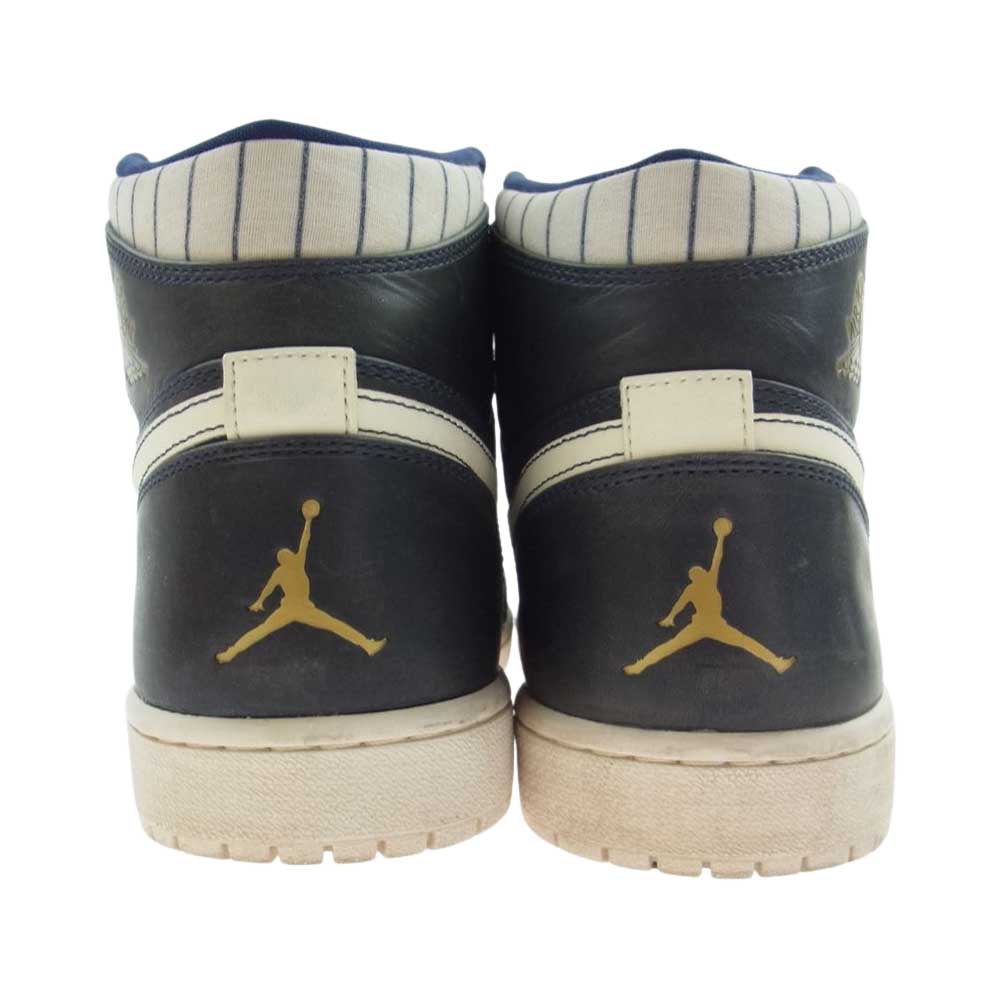 NIKE AIR JORDAN ナイキ ジョーダン 715854-402  AIR JORDAN1 RETRO DEREK JETER デレク ジーター ハイカット ニューヨーク ヤンキース スニーカー ダークネイビー系 29.0cm【中古】