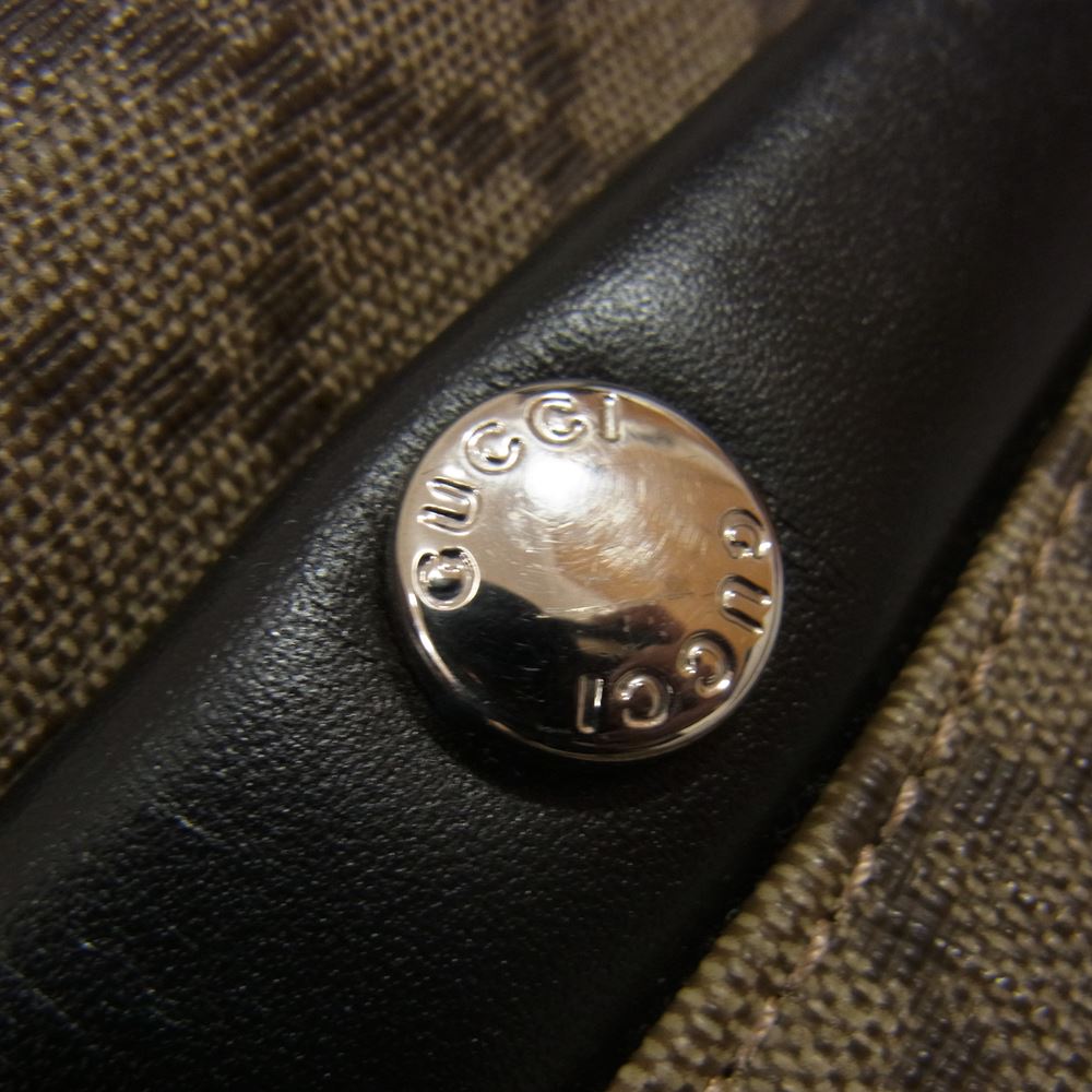 GUCCI グッチ 268159 493075 GG キャンバス ディアマンテ ショルダー バッグ ブラウン系【中古】