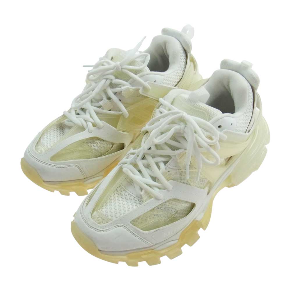 BALENCIAGA バレンシアガ 647742 TRACK CLEAR SOLE トラック クリアソール ローカット スニーカー オフホワイト系 ホワイト系 27.5cm【中古】