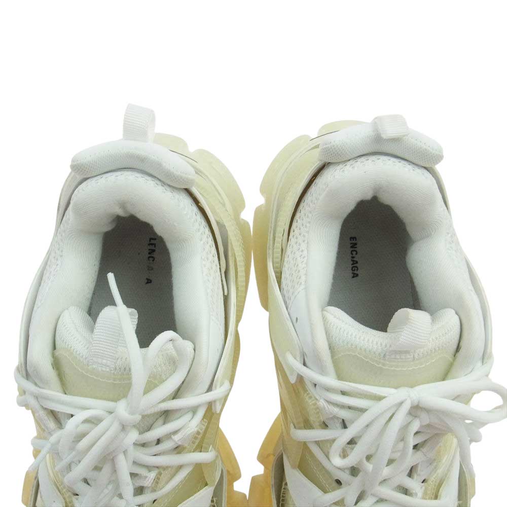 BALENCIAGA バレンシアガ 647742 TRACK CLEAR SOLE トラック クリアソール ローカット スニーカー オフホワイト系 ホワイト系 27.5cm【中古】