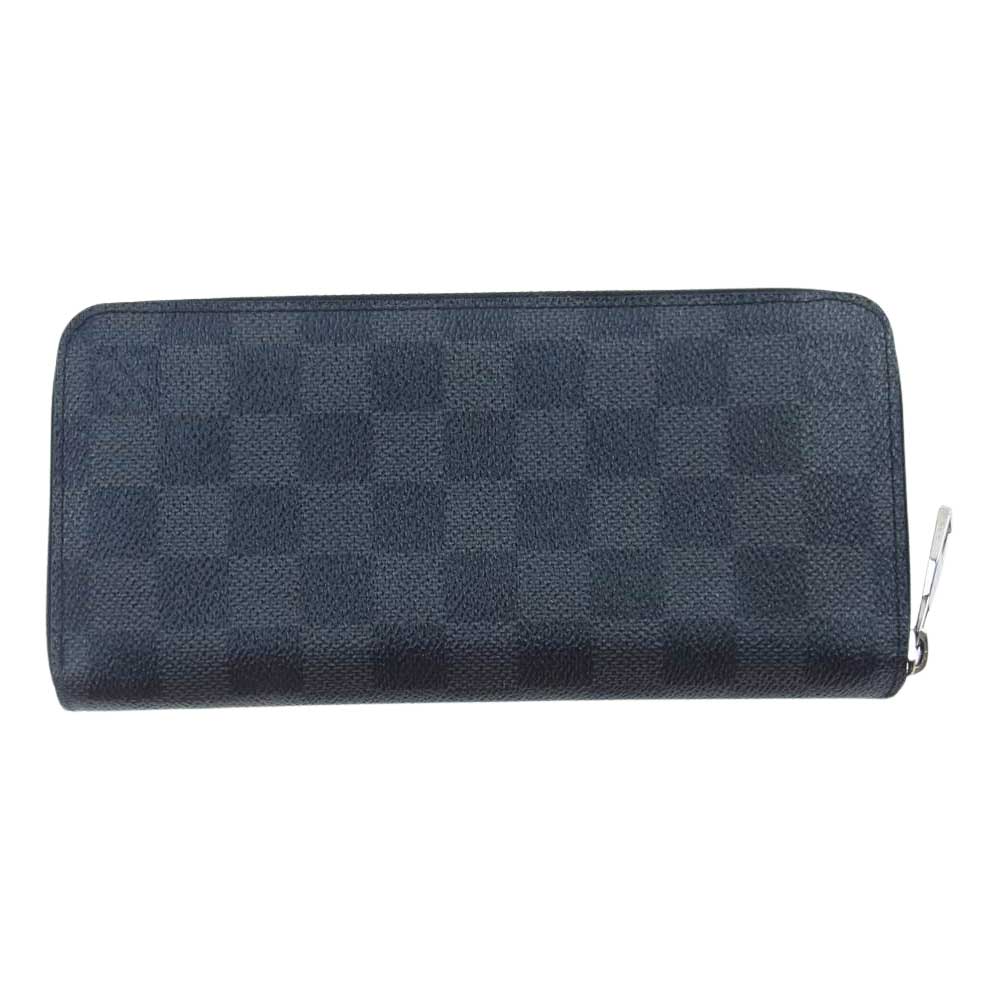 LOUIS VUITTON ルイ・ヴィトン N63095  ダミエ グラフィット ジッピー ウォレット ヴェルティカル 長財布  ブラック系【中古】