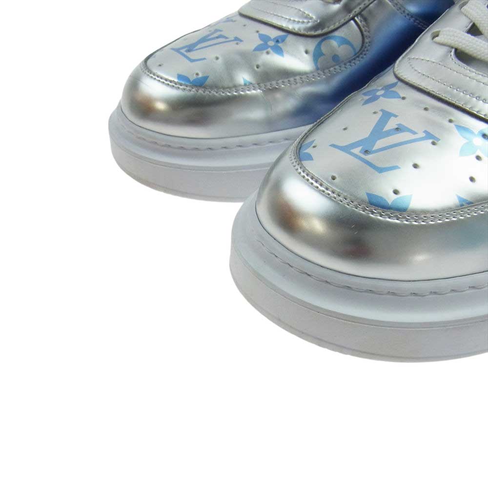 LOUIS VUITTON ルイ・ヴィトン 22SS 1A8VEY  ビバリーヒルズライン スニーカー シルバー系 ホワイト系 ライトブルー系 8.2/1【中古】