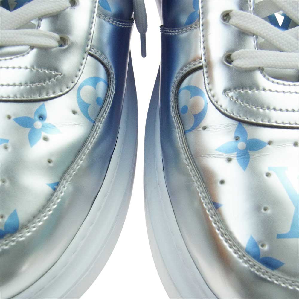 LOUIS VUITTON ルイ・ヴィトン 22SS 1A8VEY  ビバリーヒルズライン スニーカー シルバー系 ホワイト系 ライトブルー系 8.2/1【中古】