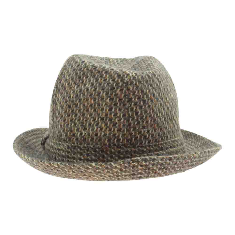 ボルサリーノ カシミヤ100% イタリア製 中折れ ハット マルチカラー系【中古】