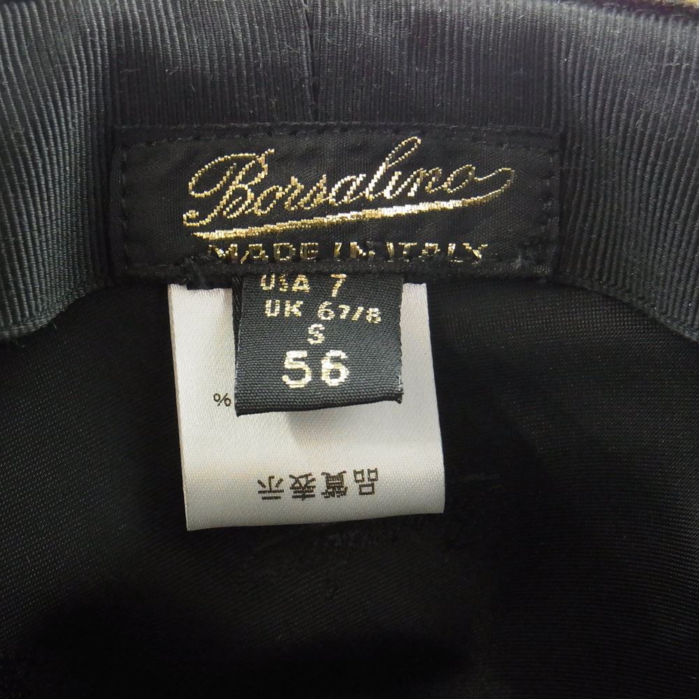 ボルサリーノ カシミヤ100% イタリア製 中折れ ハット マルチカラー系【中古】