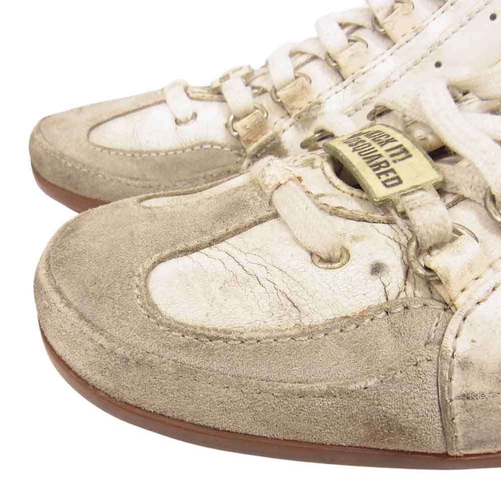 DSQUARED2 ディースクエアード ローカット スニーカー ホワイト系 43【中古】