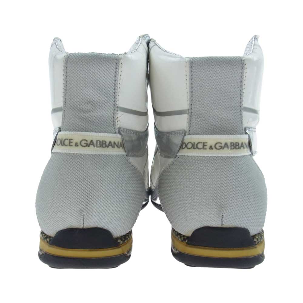 DOLCE&GABBANA ドルチェアンドガッバーナ ハイカットスニーカー ホワイト系 シルバー系 7【中古】