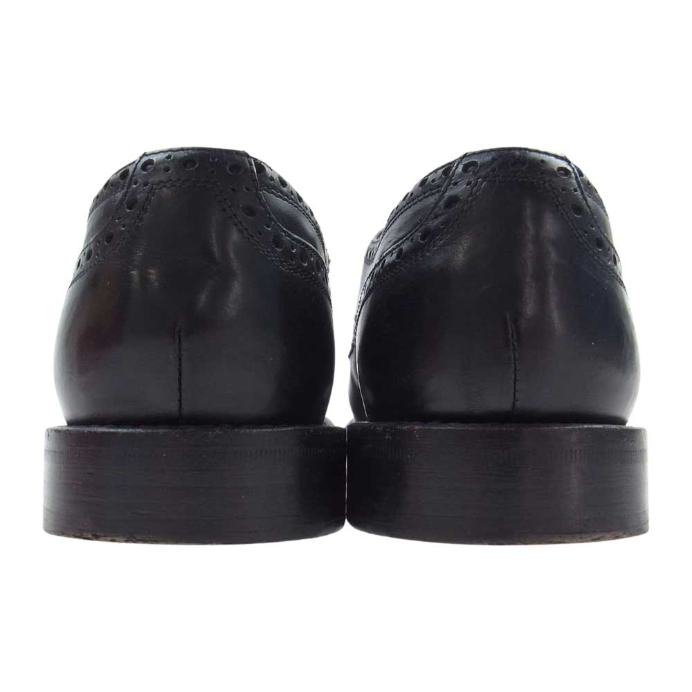 DOLCE&GABBANA ドルチェアンドガッバーナ メダリオン ウィングチップ ドレス シューズ 革靴  ブラック系 10【中古】