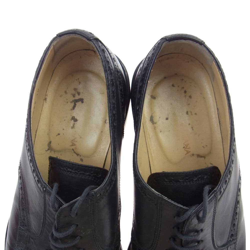 DOLCE&GABBANA ドルチェアンドガッバーナ メダリオン ウィングチップ ドレス シューズ 革靴  ブラック系 10【中古】