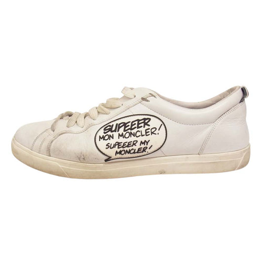 MONCLER モンクレール メッセージ ローカット スニーカー ホワイト系 43【中古】