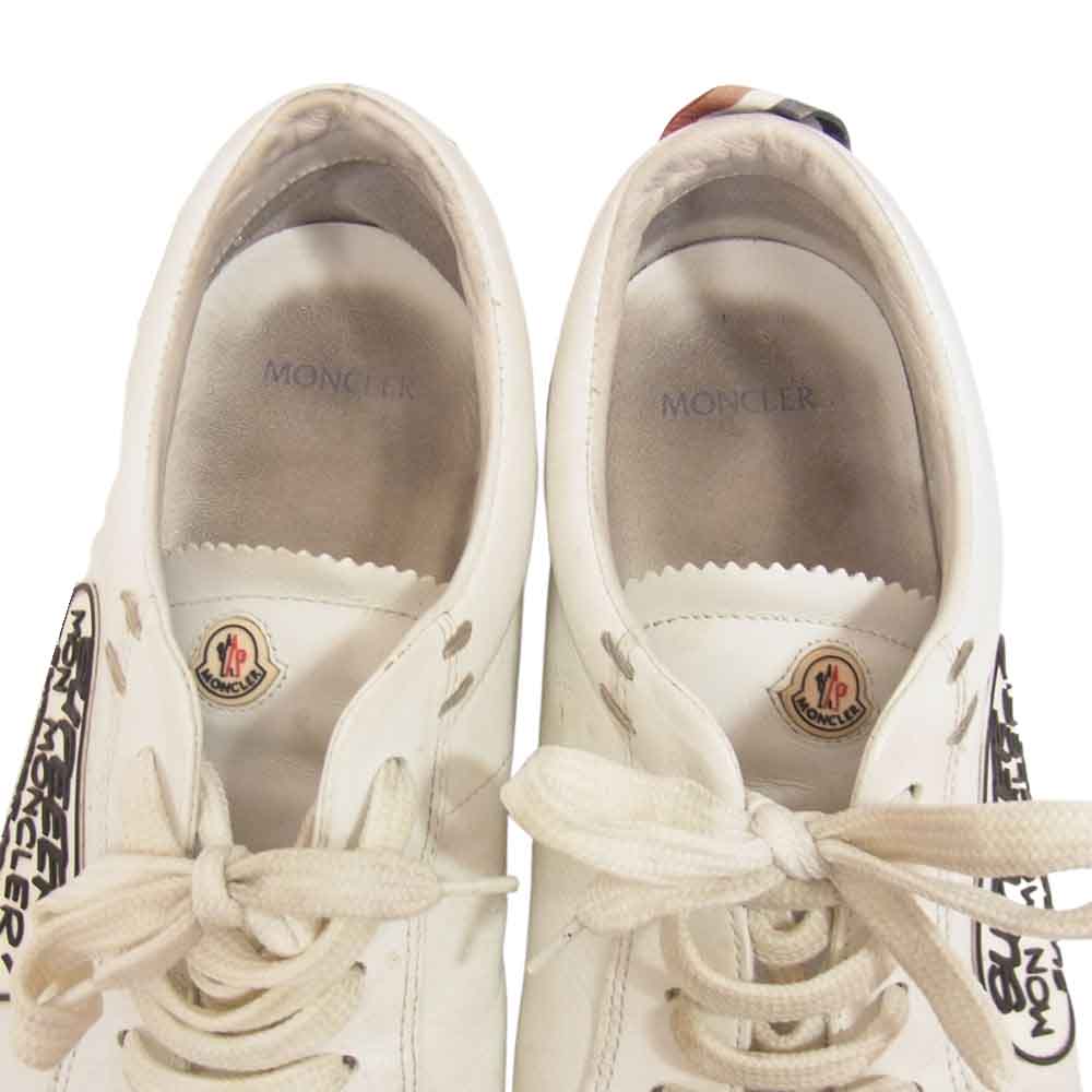 MONCLER モンクレール メッセージ ローカット スニーカー ホワイト系 43【中古】
