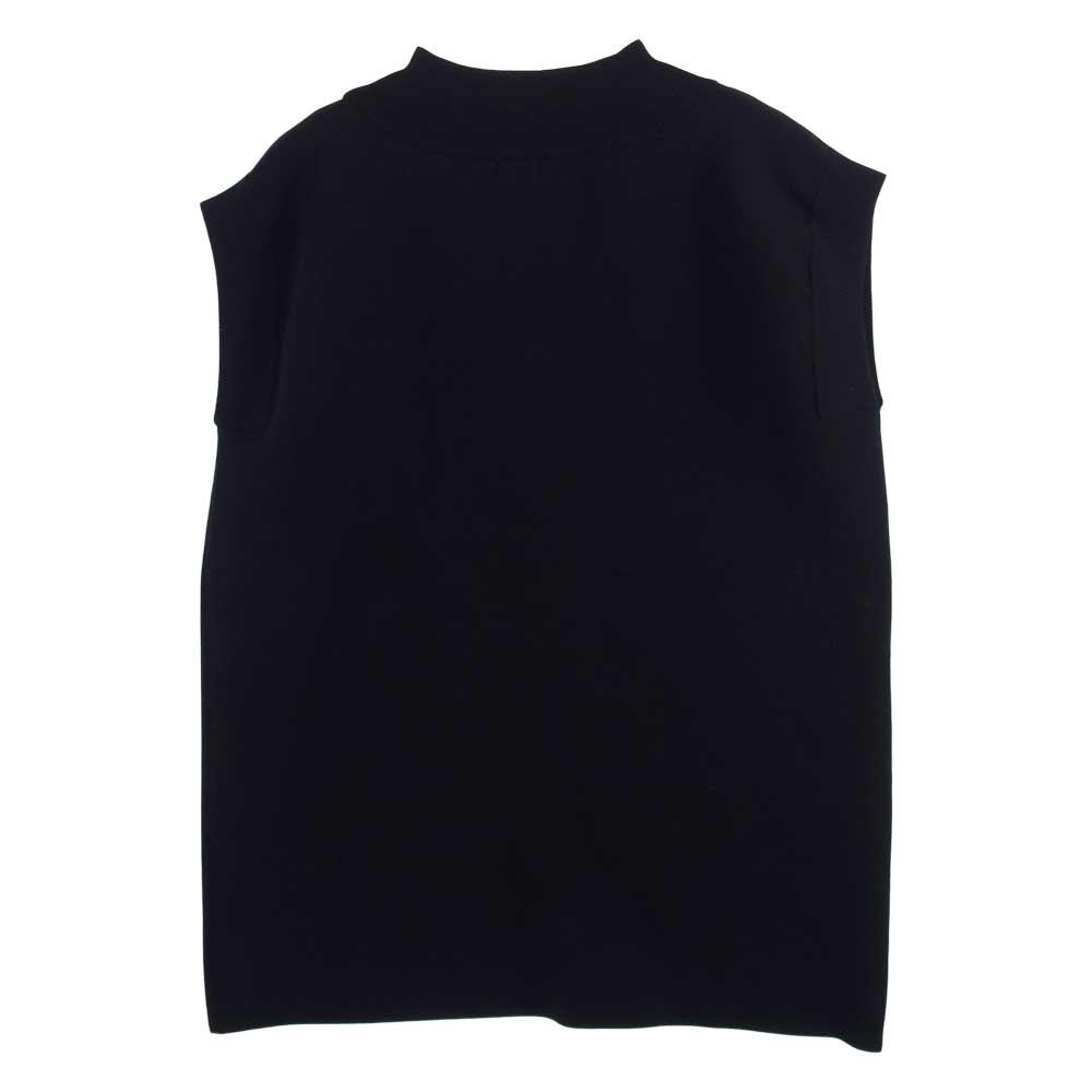 リムアーク Oversize knit tops オーバーサイズ Vネック ニット ベスト ブラック系 FREE【美品】【中古】