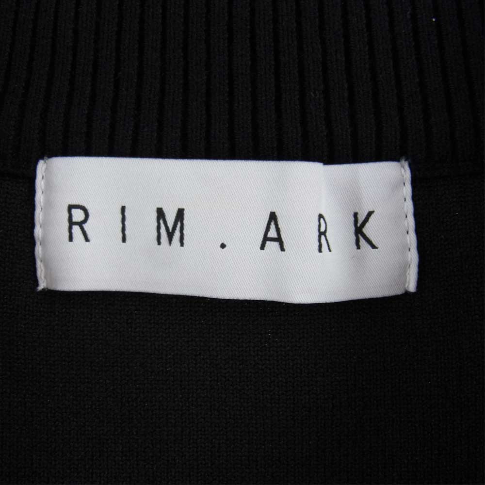 リムアーク Oversize knit tops オーバーサイズ Vネック ニット ベスト ブラック系 FREE【美品】【中古】