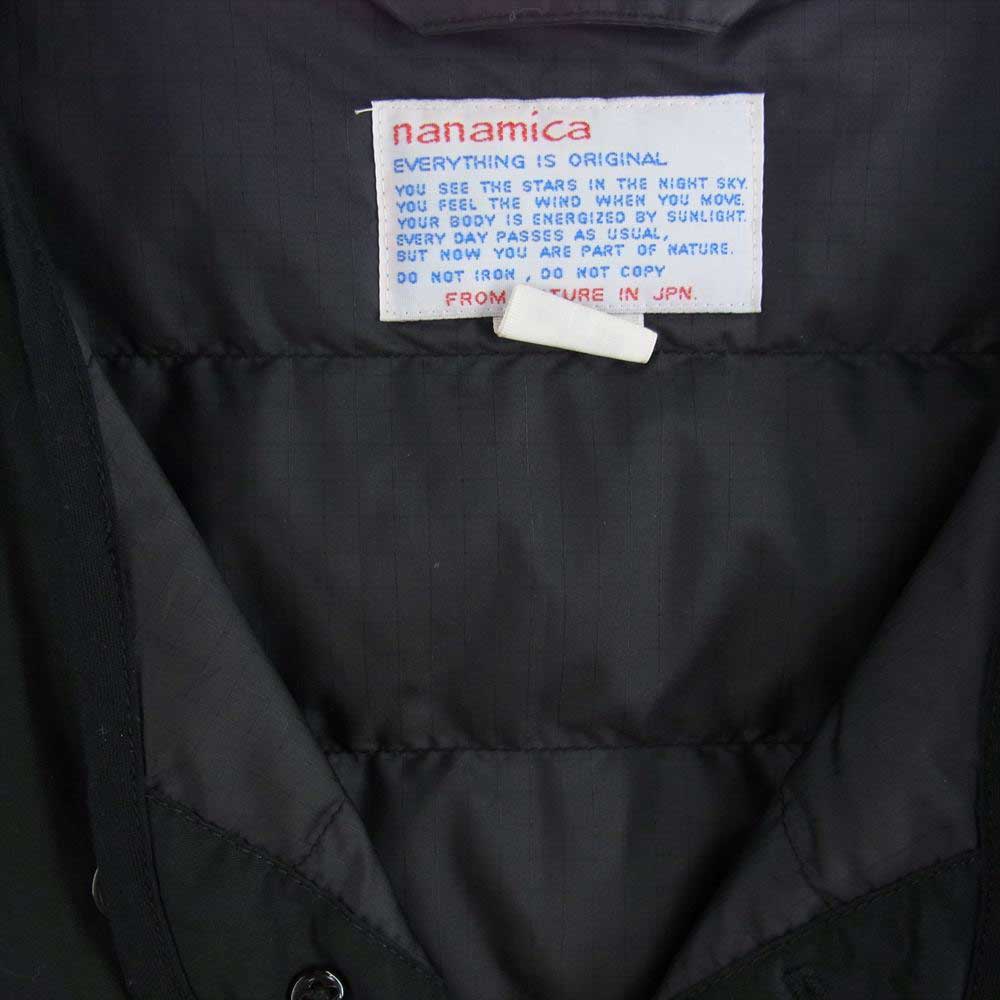 nanamica ナナミカ SUAF062 nanamican Down Cardigan ナナミカン ダウン カーディガン ブラック系 XS【中古】
